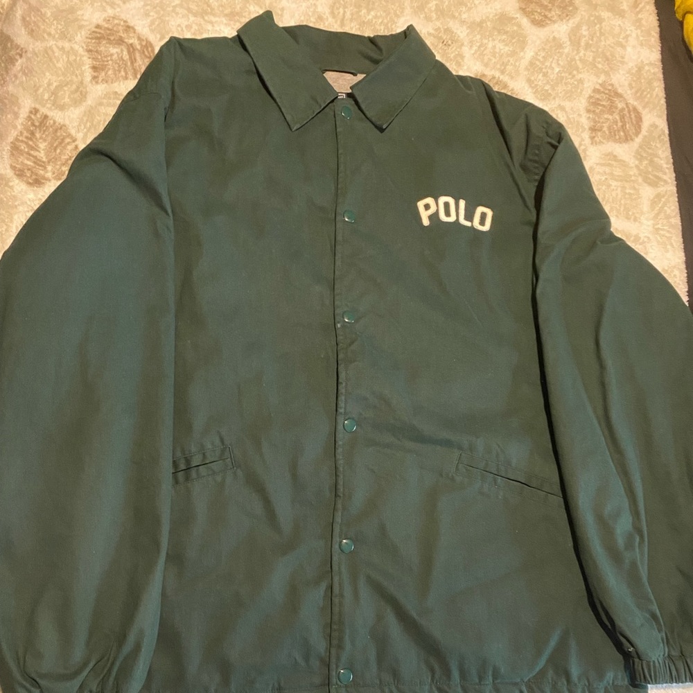 Ralph Lauren polo green coaches jacket XL